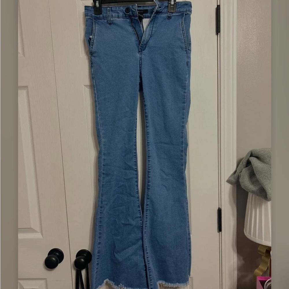 Forever 21 Light Blue Flare Jeans